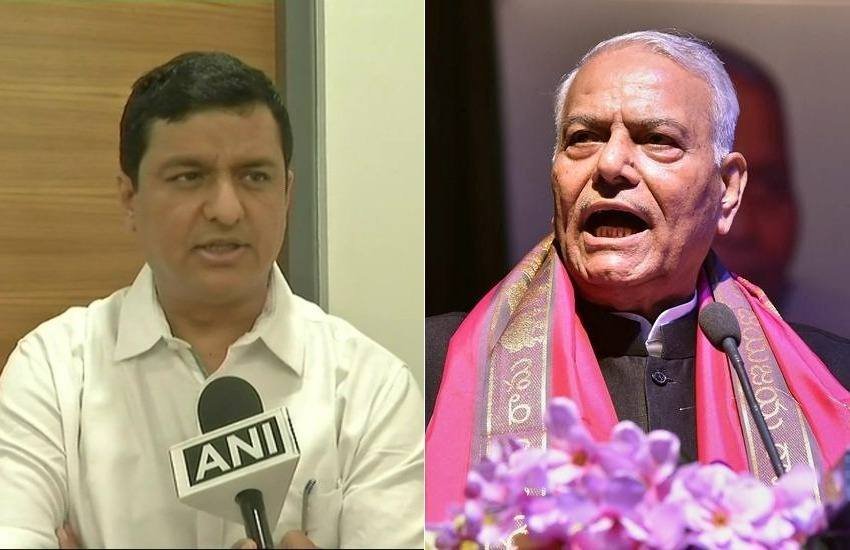 बीजेपी प्रवक्ता अनिल बलूनी ने सिन्हा के पार्टी से अलग होने के बाद उन पर निशाना साधा है। (फोटोः एएनआई) 