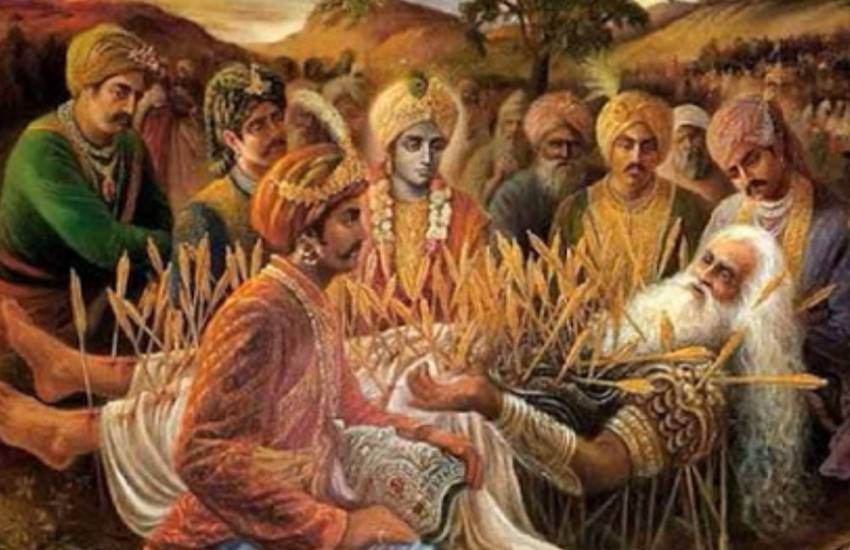 Mahabharata, Mahabharata war, Mahabharata story, Mahabharata news, Bhishma Pitamah, Bhishma Pitamah on bed, Bhishma Pitamah on arrow bed, Bed of Arrows, Bed of Arrows in mahabharata, Religion News