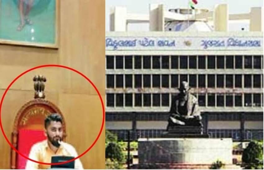 राहुल परमार का शख्स शनिवार को अपने दोस्त के साथ विधानसभा घूमने के लिए गया था। 