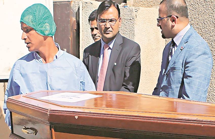 भारतीयों के पार्थिव अवशेष