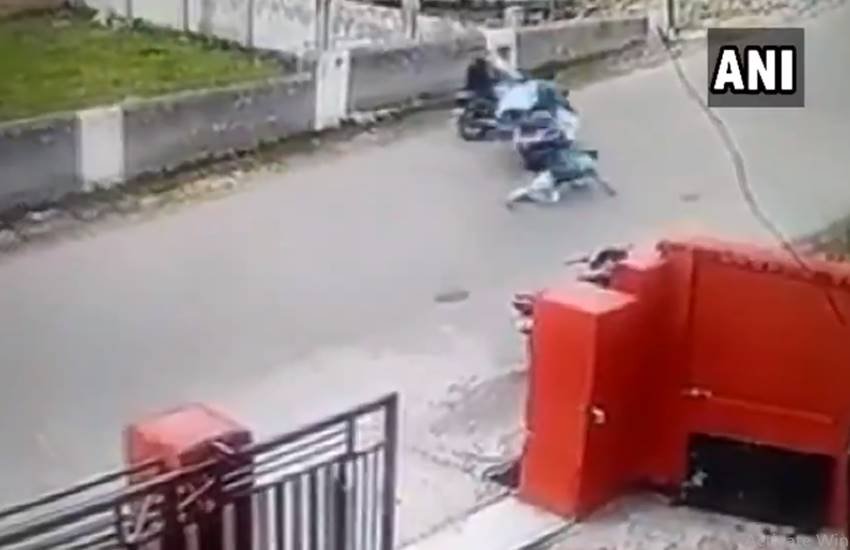 सीसीटीवी फुटेज का स्क्रीनशॉट। (सोर्स- एएनआई)