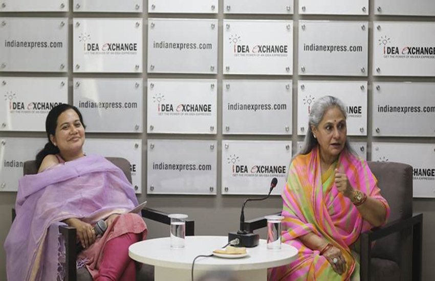 इंडियन एक्सप्रेस के खास कार्यक्रम आइडिया एक्सचेंज में सपा सांसद जया बच्चन। (एक्सप्रेस फोटो)