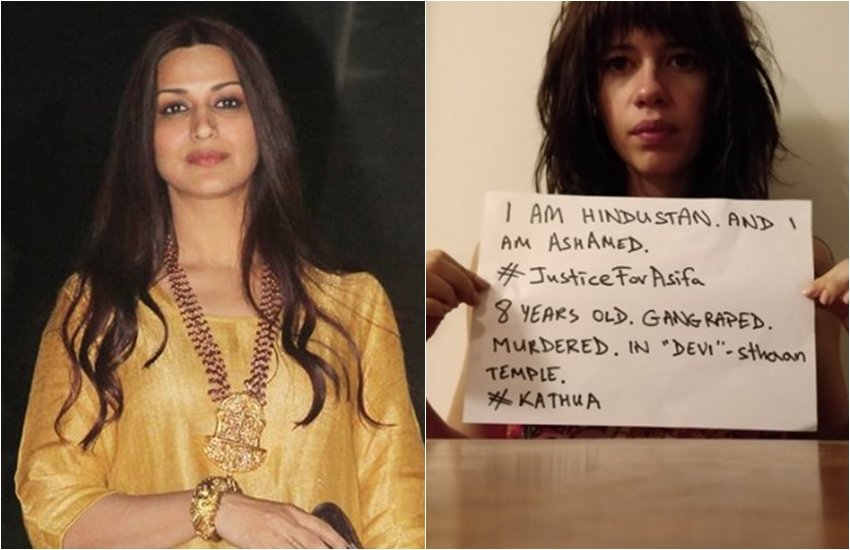 Kathua Rape, Kathua Jammu, Kathua Protest, Sonam Kapoor, Konkona Sen Sharma, Kalki Koechlin, Vishal Dadlani, Shruti Seth, Swara Bhaskar, Gul Panag