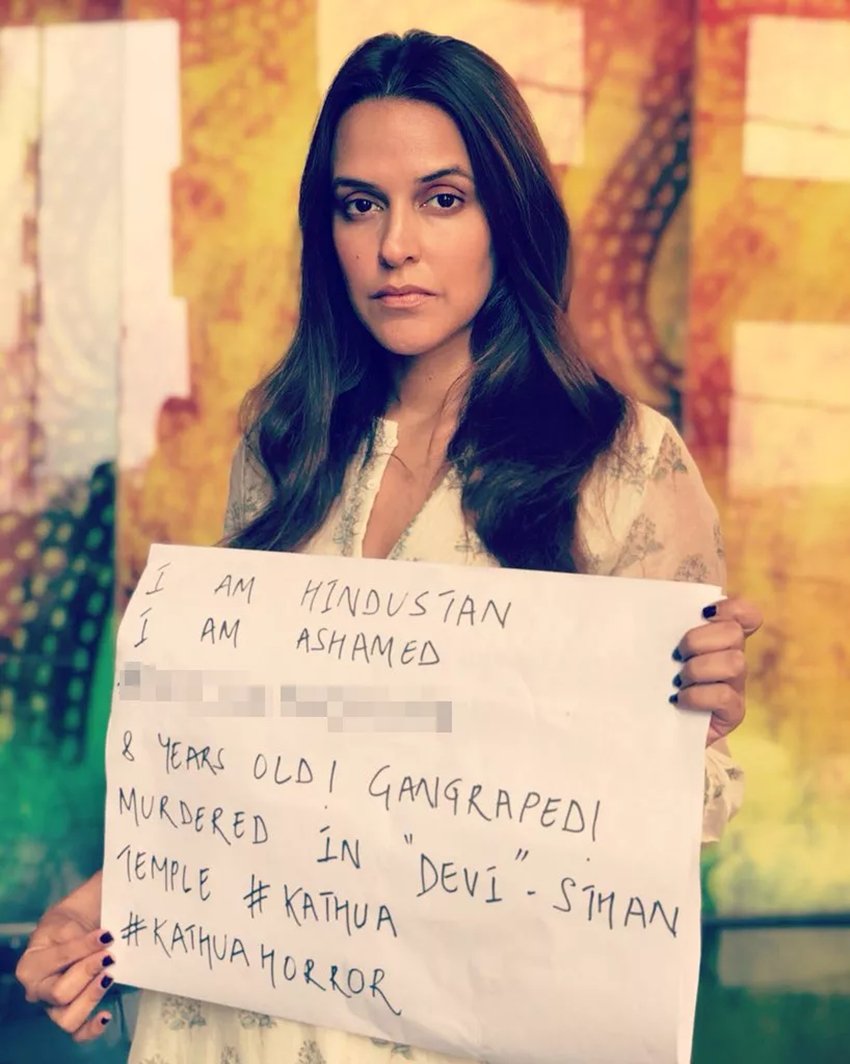 Kathua Rape, Kathua Jammu, Kathua Protest, Sonam Kapoor, Konkona Sen Sharma, Kalki Koechlin, Vishal Dadlani, Shruti Seth, Swara Bhaskar, Gul Panag