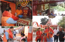 Mohsin Raza, Minister Mohsin Raza, Lucknow, Hanuman jayanti, Hanuman Mandir, ,हनुमान मंदिर, मोहसिन रजा, Yogi government, Lucknow, Lucknow news, Uttar pradesh news, Hindi news, Jansatta