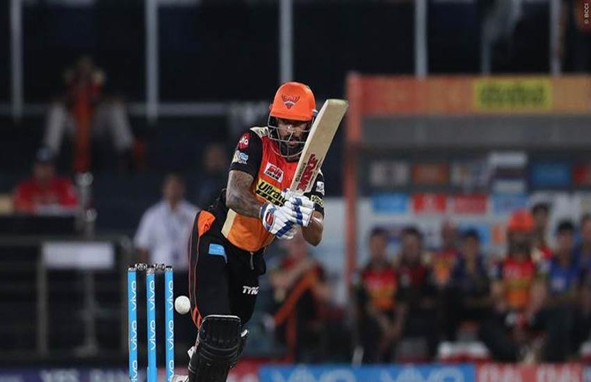 हैदराबाद के विस्फोटक ओपनर शिखर धवन। (फोटो सोर्स- बीसीसीआई/आईपीएल)