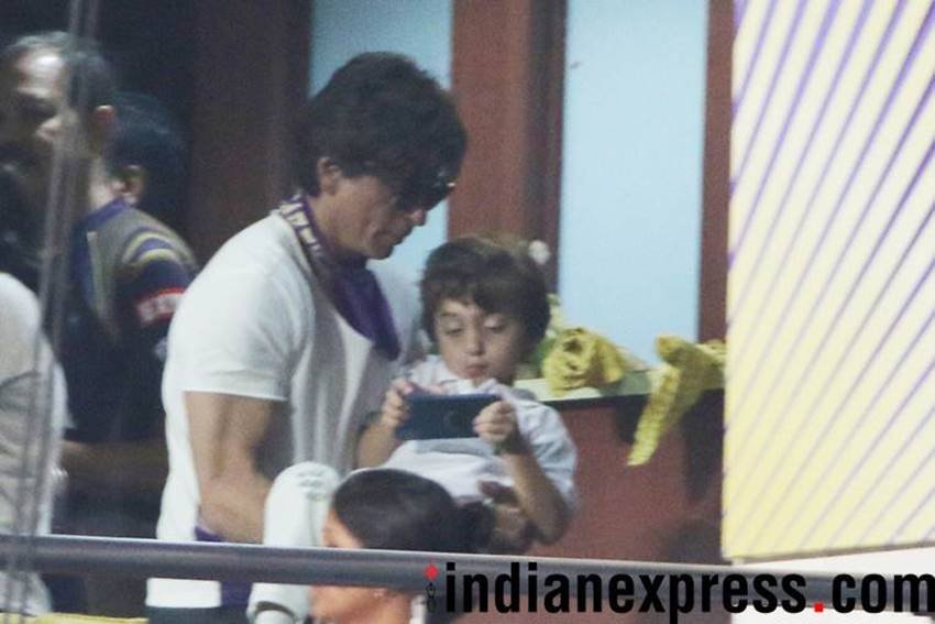 Shah Rukh Khan, Shah Rukh Khan in ipl, Shah Rukh Khan daughter, Shah Rukh Khan enjoys, Kolkata Knight Riders, Kolkata Knight Riders victory, Kolkata Knight Riders owner, Kolkata Knight Riders players, Kolkata Knight Riders wins, ipl pics, ipl photos, ipl 2018, Suhana Khan, Suhana Khan at ipl, Suhana Khan in stadium, Suhana Khan pics, Suhana Khan photos, Shah Rukh Khan and suhana khan, photo gallery