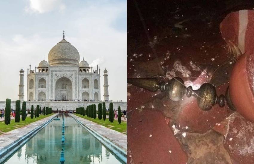 यूपी में बुधवार को तूफान आया था। आगरा के ताज महल को भी इससे नुकसान हुआ। (फोटोःFreepik/ANI)