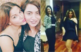Bigg Boss Ex contestants, bigg boss 11 ex contestant Arshi Khan, bigg boss ex conestant Rakhi Sawant, rakhi sawant showing their dance moves, rakhi sawant dancing video, watch here rakhi sawant dance, arshi khan dance, entertainment news, bollywood news, television news, entetainment news