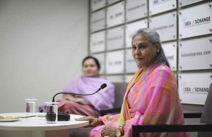 इंडियन एक्सप्रेस के खास कार्यक्रम आइडिया एक्सचेंज में सपा सांसद जया बच्चन। (एक्सप्रेस फोटो)