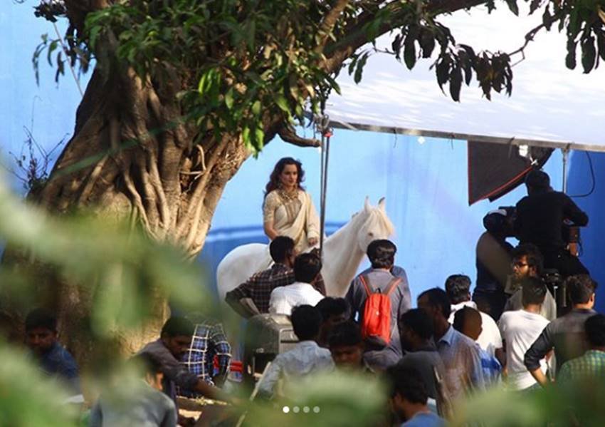 Kangana Ranaut, Kangana Ranaut looks, Kangana Ranaut pics, Manikarnika The Queen of Jhansi, Manikarnika The Queen of Jhansi pics, Manikarnika The Queen of Jhansi photos, Manikarnika The Queen of Jhansi pictures, Manikarnika The Queen of Jhansi release, Manikarnika The Queen of Jhansi set, Manikarnika, Manikarnika pics, Manikarnika photos, Manikarnika film, Kangana Ranaut horse riding, Kangana Ranaut films, photo gallery