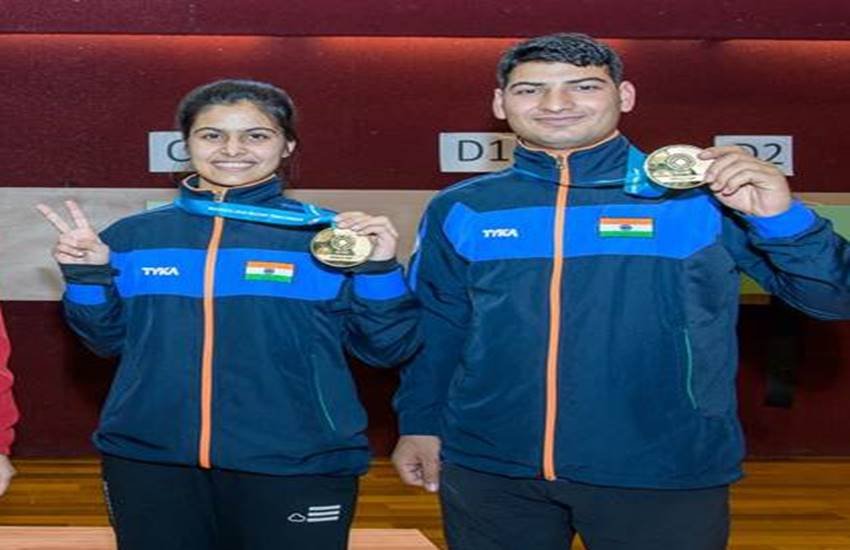 मनु भाकर और ओम प्रकाश मिथरवाल ने यहां जारी अंतर्राष्ट्रीय निशानेबाजी महासंघ (आईएसएसएफ) विश्व कप में गुरुवार को 10 मीटर एयर पिस्टल टीम स्पर्धा में चौथा स्थान हासिल किया। 