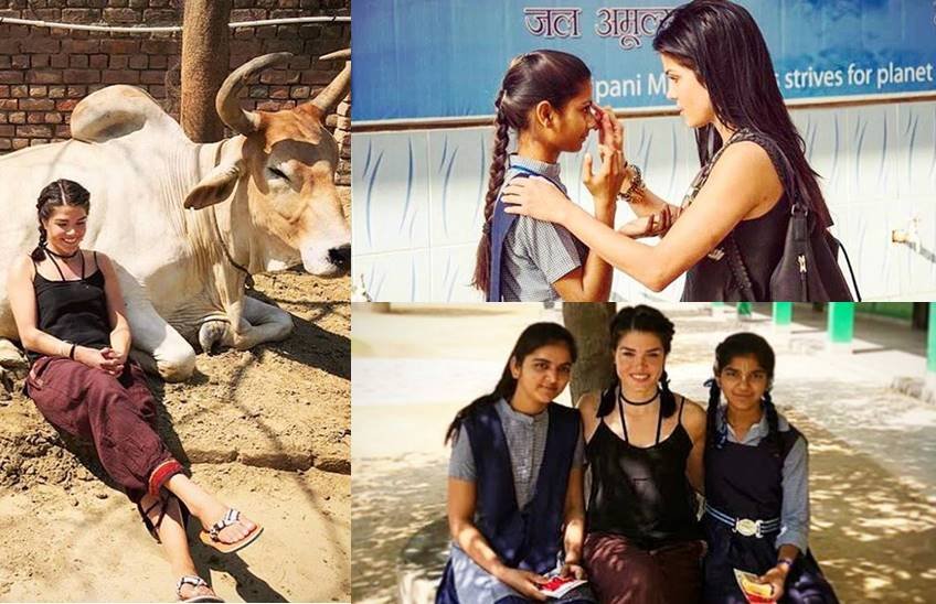 हॉलीवुड की एक्ट्रेस मैरी एगरोपोलॉज इन दिनों भारत के उत्तर प्रदेश में स्कूली बच्चों के साथ वक्त बिता रही हैं। एक्ट्रेस भारत की सांस्कृति को जानने और समझने के लिए भारत आई हैं। मीडिया रिपोर्ट्स के मुताबिक एक्ट्रेस मैरी एगरोपोलॉज भागवान श्रीकृष्ण को और करीब से जानने के लिए उत्तर प्रदेश के ब्रज में पहुंची हैं। इसके अलावा एक्ट्रेस यहां सोशल वर्क कर अपना वक्त बिता रही है। उन्होंने अपने इंस्टग्राम पर कुछ फोटोज शेयर कर यह जानकारी दी। एक्ट्रेस के इस कदम को सोशल मीडिया पर काफी पसंद और सराहा जा रहा है।(फोटो सोर्स इंस्टाग्राम)