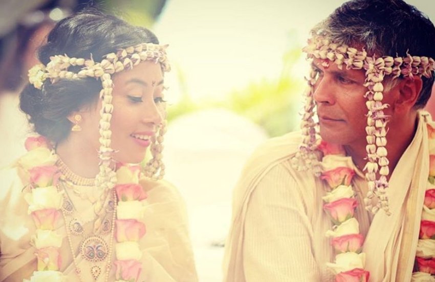 ankita konwar, milind soman, ankita konwar milind soman wedding, milind soman second wife, milind soman wedding, milind soman spouse, milind soman girlfriend, milind soman latest news, jansatta