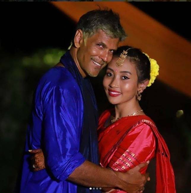 ankita konwar, milind soman, milind soman ankita konwar wedding, milind somand ankita konwar wedding pictures, milind soman instagram, milind soman and ankita konwar plant trees for every guest who attended their wedding, milind soman and ankita eco friendly marriage