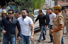 Salman Khan, Salman Khan in court, Salman Khan court, Salman Khan court pics, Salman Khan court photos, Salman Khan at jodhpur, Jodhpur Court, Jodhpur Court and salman, Jodhpur Court pics, Jodhpur Court photos, Shera, Shera pics, Shera photos, bodyguard, bodyguard of salman, salman bodyguard, bodyguard of salman khan, Black Shirt, Black Shirt of salman, salman in Black Shirt, photo gallery