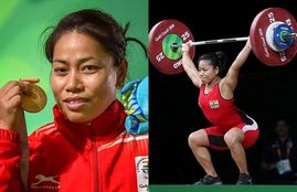 Sanjita Chanu, Sanjita Chanu pics, Sanjita Chanu photos, Sanjita Chanu pictures, Sanjita Chanu medal, Sanjita Chanu gold, Sanjita Chanu gold medal, Commonwealth Games, Commonwealth Games 2018, Commonwealth Games pics, Commonwealth Games photos, Commonwealth Games pictures, Commonwealth Games 2018 in Australia, Weightlifting At Commonwealth, photo gallery