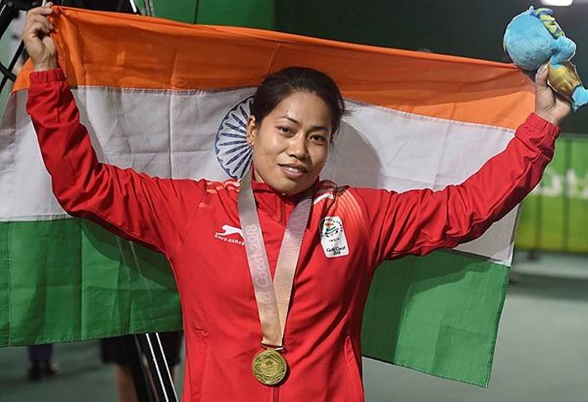 Sanjita Chanu, Sanjita Chanu pics, Sanjita Chanu photos, Sanjita Chanu pictures, Sanjita Chanu medal, Sanjita Chanu gold, Sanjita Chanu gold medal, Commonwealth Games, Commonwealth Games 2018, Commonwealth Games pics, Commonwealth Games photos, Commonwealth Games pictures, Commonwealth Games 2018 in Australia, Weightlifting At Commonwealth, photo gallery
