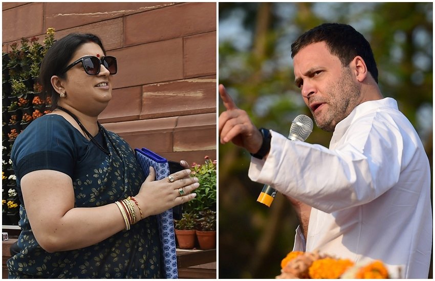 स्मृति ईरानी और राहुल गांधी (पीटीआई फोटो)