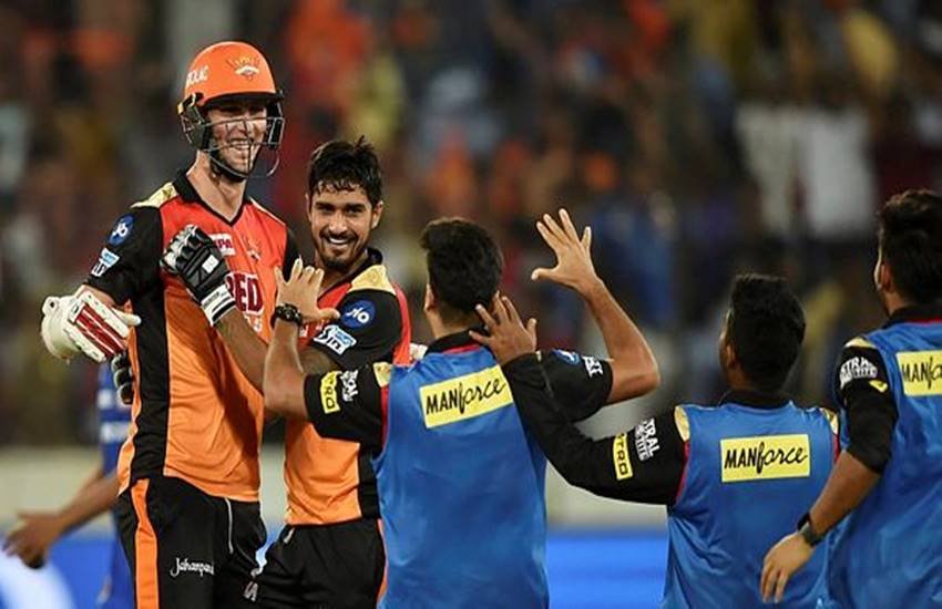 हैदराबाद को मिली एक विकेट से जीत। (फोटो सोर्स- पीटीआई)