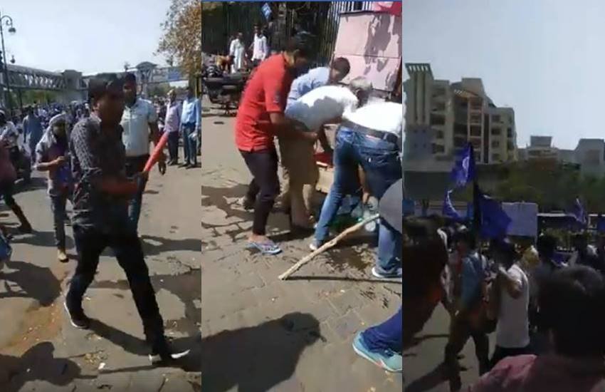 फेसबुक पर अपलोड किए गए वीडियो से लिए गए स्क्रीनशॉट्स।
