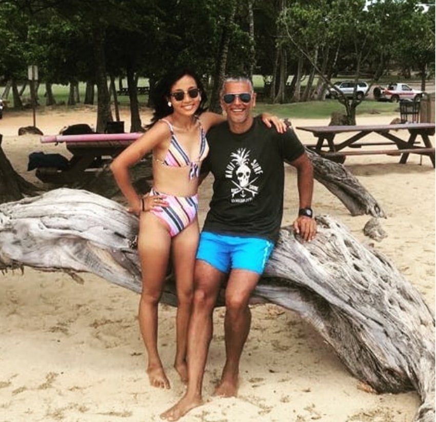 Milind Soman in hawaii with wife ankita, Ankita Konwar with husband milind, Honeymoon Pictures of milind and ankita, Milind Soman From Hawaii, entertainment news, bollywood news, television news, entertainment news, bollywood news, television news