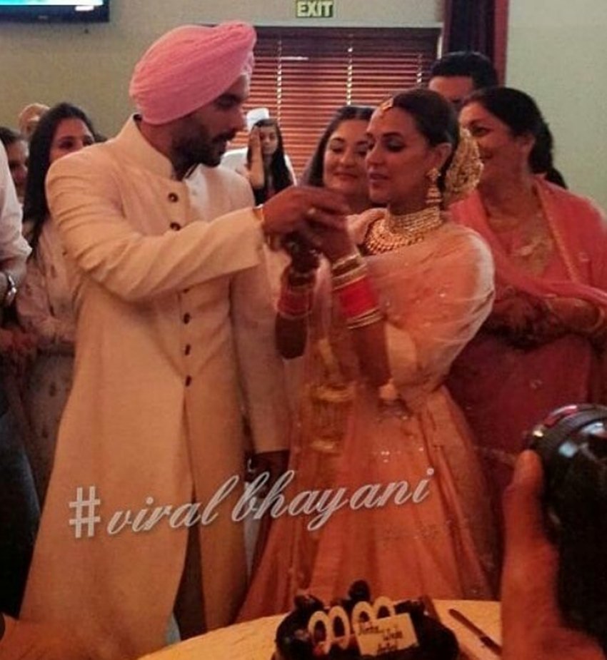 Neha Dhupia, Angad Bedi, neha angad wedding, julie actress, bollywood star neha dhupia, Neha Dhupia tie knot with angad, neha with long time boyfriend angad, see pinkish pictures of neha big day, bollywood news, television news, entertainment news, entertainment news, bollywood news, television news, entertainment news