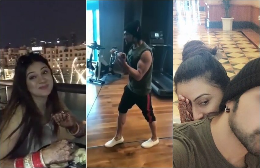 Himesh Reshammiya, himesh on honeymoon period, himesh with Sonia Kapur, himesh working out on holidays, see pictures of music composer turns singer and actor himesh, entertainment news, bollywood news, television news,entertainment news, bollywood news, television news