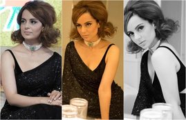 cannes 2018, kangana ranaut, kangana ranaut in cannes 2018, kangana reached first day in black gougeous saree, kangana ranaut in black saree, kangana in a retro look, see more pictures of kangana ranaut, kangana in cannes film festival 2018, entertainment news, bollywood news, television news, entertainment news, entertainment news, bollywood news, television news, entertainment news