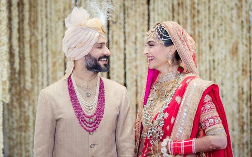 sonam kapoor, sonam kapoor marriage, sonam kapoor wedding, sonam kapoor marriage pics, sonam kapoor wedding pics, anand ahuja, Sonam Kapoor and Anand Ahuja, Sonam Kapoor and Anand Ahuja Wedding, Sonam Kapoor and Anand Ahuja Marriage