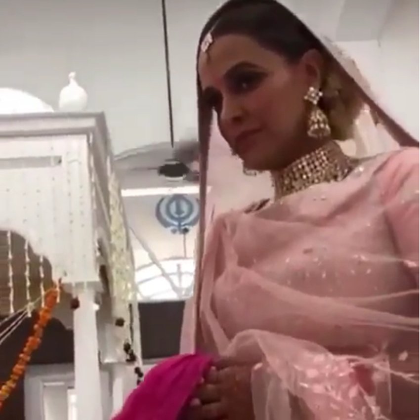 Neha Dhupia, Angad Bedi, neha angad wedding, julie actress, bollywood star neha dhupia, Neha Dhupia tie knot with angad, neha with long time boyfriend angad, see pinkish pictures of neha big day, bollywood news, television news, entertainment news, entertainment news, bollywood news, television news, entertainment news