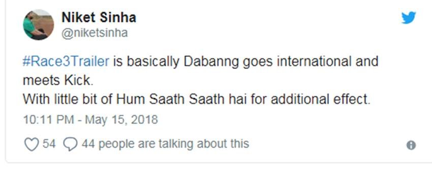 race 3, race 3 trailer, race 3 movie trailer, race 3 trailer release, race 3 trailer release date, race 3 movie, salman khan, salman khan race 3, salman khan race 3 trailer