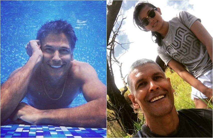Milind Soman in hawaii with wife ankita, Ankita Konwar with husband milind, Honeymoon Pictures of milind and ankita, Milind Soman From Hawaii, entertainment news, bollywood news, television news, entertainment news, bollywood news, television news