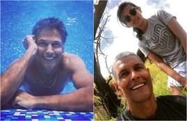 Milind Soman in hawaii with wife ankita, Ankita Konwar with husband milind, Honeymoon Pictures of milind and ankita, Milind Soman From Hawaii, entertainment news, bollywood news, television news, entertainment news, bollywood news, television news