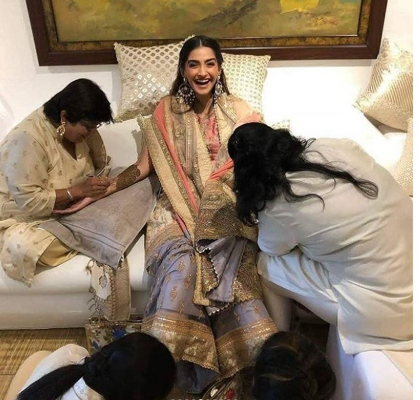 sonam kapoor, sonam kapoor marriage, sonam kapoor wedding, sonam kapoor marriage pics, sonam kapoor wedding pics, anand ahuja, Sonam Kapoor and Anand Ahuja, Sonam Kapoor and Anand Ahuja Wedding, Sonam Kapoor and Anand Ahuja Marriage
