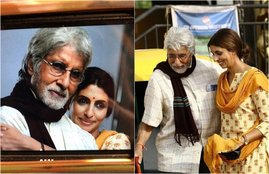 amitabh bachchan, amitabh with shweta bahchchan, shweta nanda, amitabh supporting daughter shweta, shweta bachchan debute in acting, entertainment news. bollywood news, television news, entertainment news. bollywood news, television news