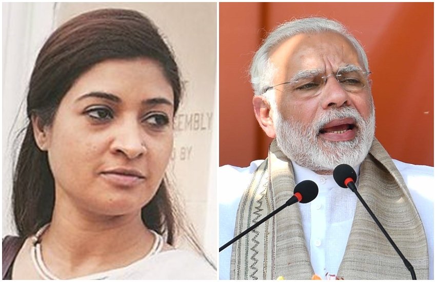 अलका लांबा और पीएम नरेंद्र मोदी (एक्सप्रेस आर्काइव फोटो)