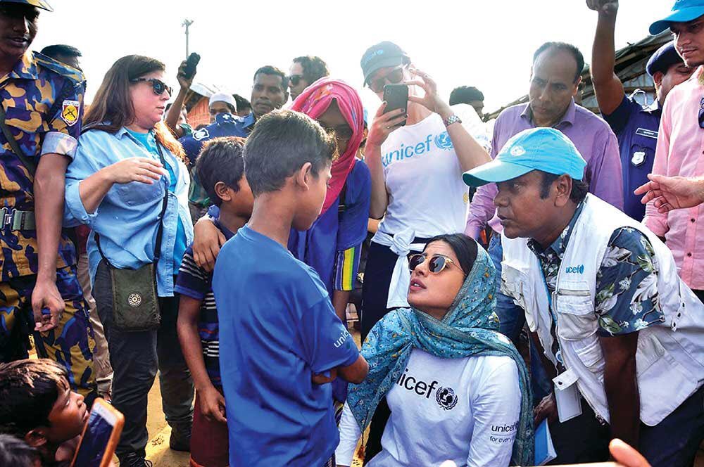 Priyanka Chopra, UNICEF Goodwill Ambassador, Priyanka Chopra UNICEF, Bangladesh, Rohingya, Rohingya refugee camps