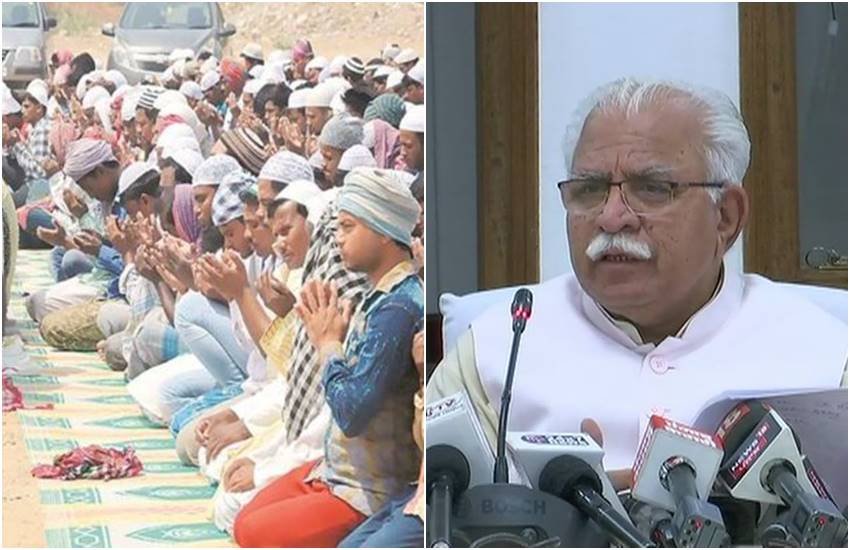 Gurgaon namaj, Gurugram namaj, Gurgaon police stop prayers, harayana cm, cm Khattar, Manohar Lal Khattar, Haryana CM Manohar Lal Khattar, Mosques, Hindi news, News in Hindu, namaz, Jansatta