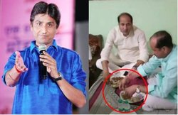 यूपी के मंत्री ने होटल से मंगाकर दलित के घर में किया भोजन, कुमार विश्‍वास का तंज- मुंह पवित्र और शर्मदार होना चाहिए