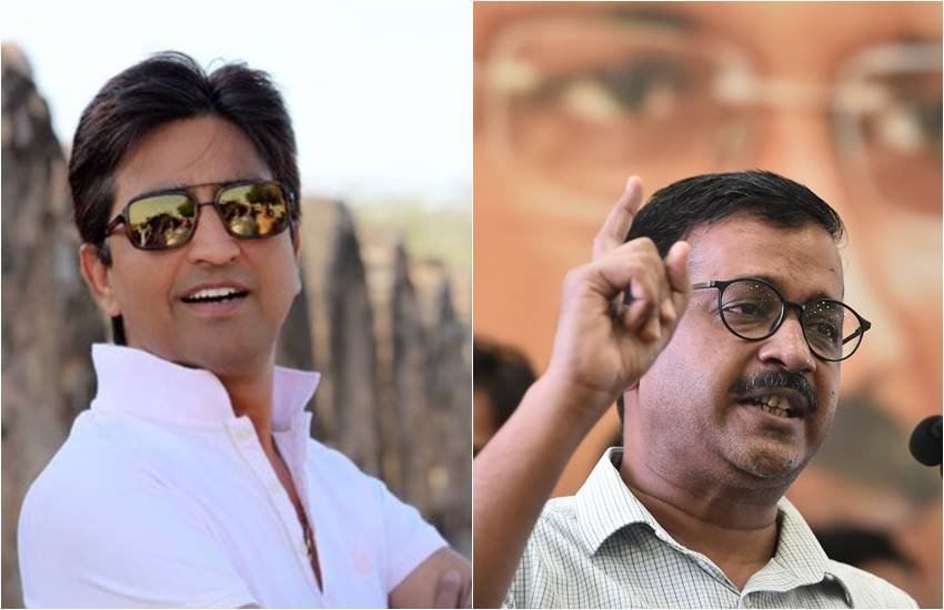 कुमार विश्‍वास और अरविंद केजरीवाल।