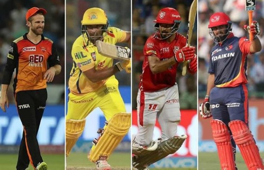 केन विलियमसन, अंबाती रायडू, केएल राहुल और ऋषभ पंत।