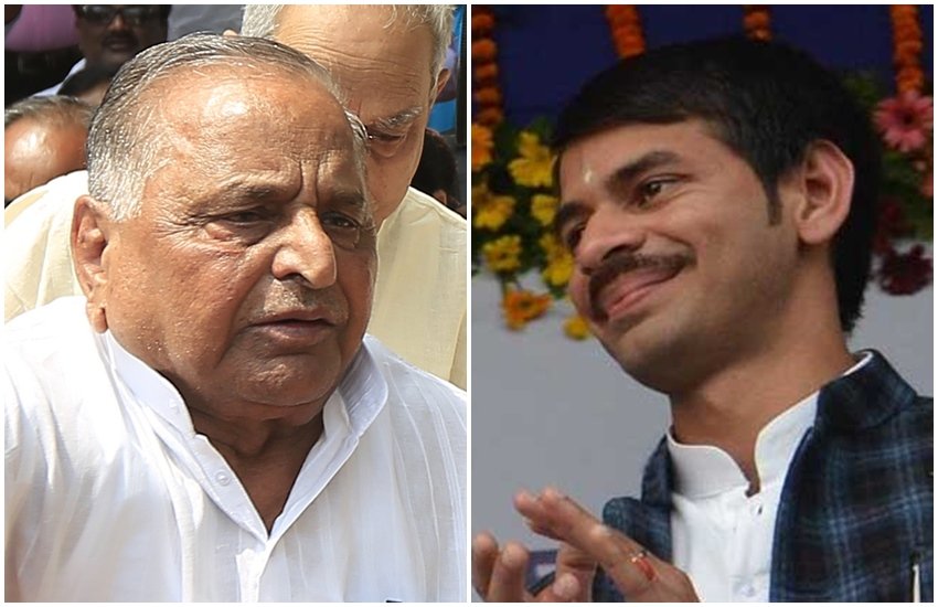 मुलायम सिंह यादव और तेज प्रताप यादव (फोटो सोर्स- एक्सप्रेस आर्काइव फोटो/एक्सप्रेस फाइल फोटो)