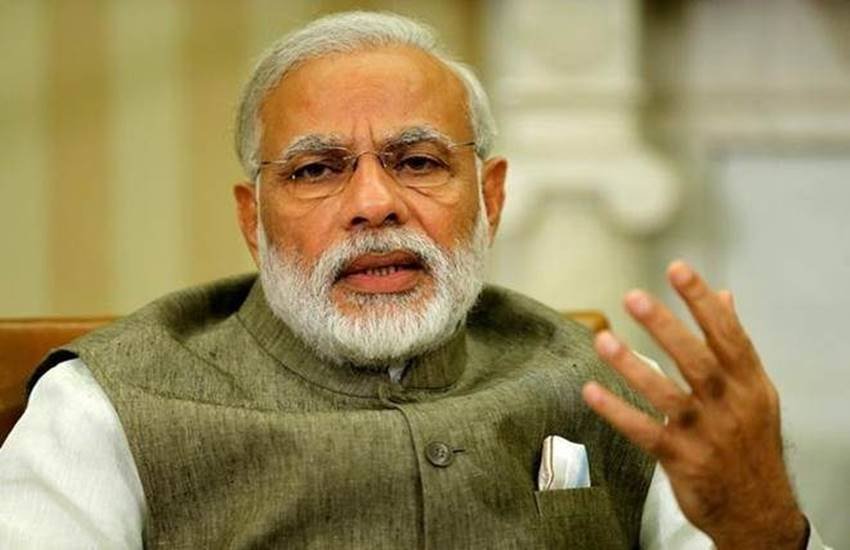 गुलबर्गा में गुरुवार दोपहर रैली को संबोधित करते हुए पीएम। (फोटोः एएनआई)