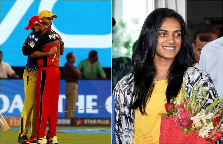 पीवी सिंधू ने कहा कि अगर उन्‍हें डबल्‍स के लिए पार्टनर चुनना होगा तो वे धोनी या विराट में से एक को चुनेंगी। (Photos: PTI)