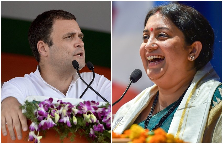 राहुल गांधी और स्मृति ईरानी (पीटीआई फोटो)
