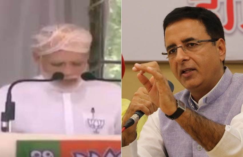 कांग्रेस प्रवक्ता रणदीप सिंह सुरजेवाला ने पीएम नरेंद्र मोदी पर पलटवार किया है। (फोटोः टि्वटर/फेसबुक)