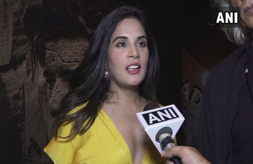 बॉलीवुड अभिनेत्री रिचा चड्ढा।