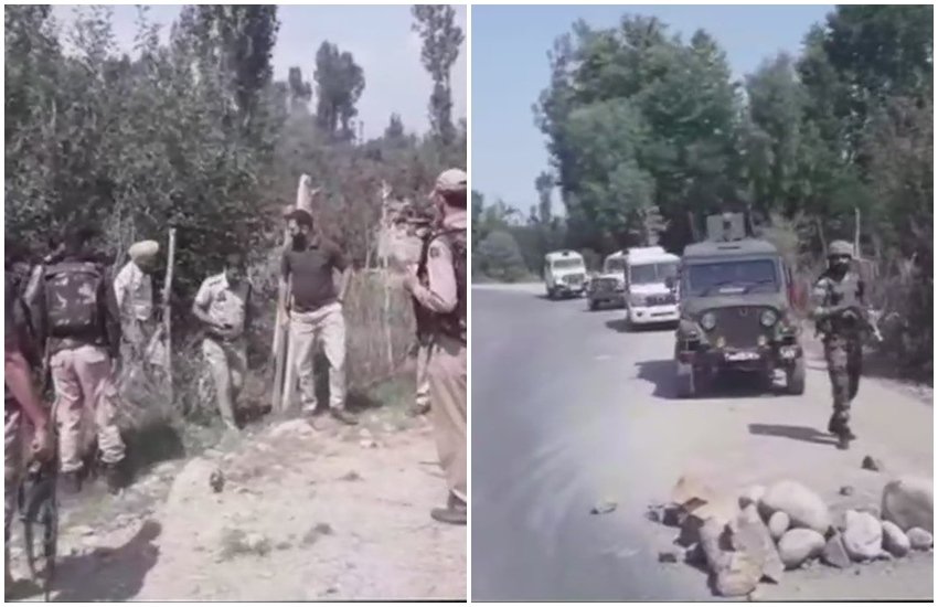 जम्मू कश्मीर में आतंकियों ने दो जगह फेंका ग्रेनेड (फोटो सोर्स- एएनआई ट्विटर)