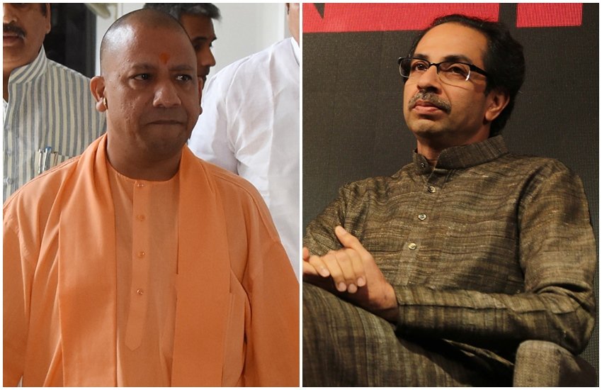 यूपी सीएम योगी आदित्यनाथ और उद्धव ठाकरे (एक्सप्रेस आर्काइव फोटो)